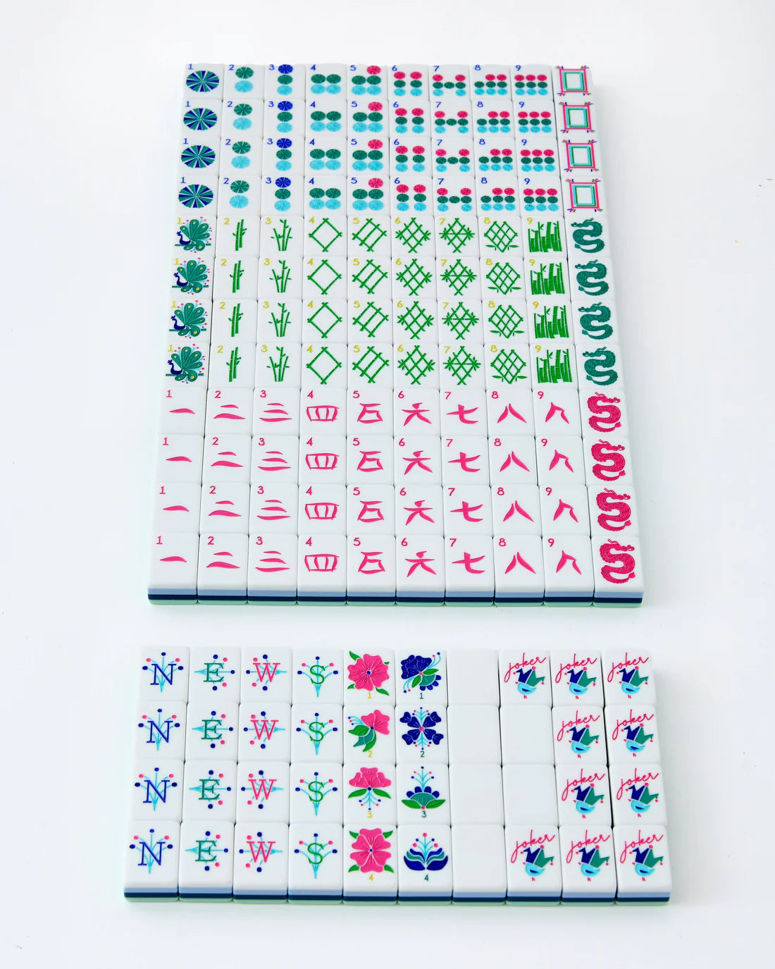 Oh My Mahjong Birdie tile set modern tiles face designs
