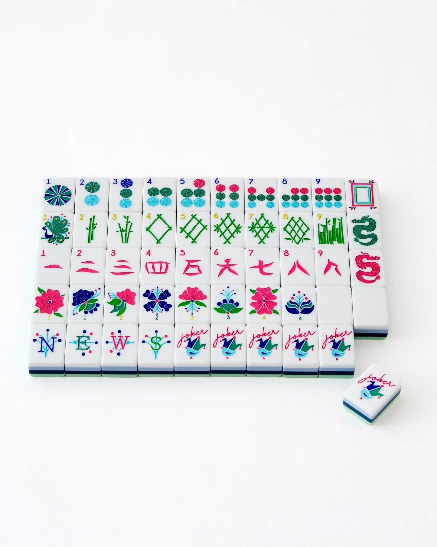 Oh My Mahjong Birdie tile set face designs collectors