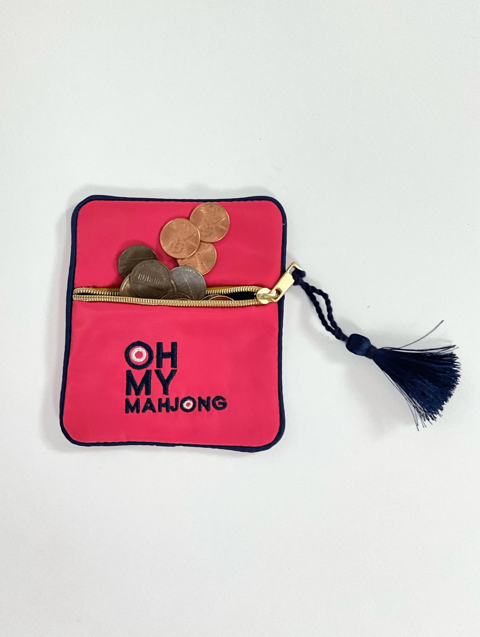 Oh My Mahjong Birdie dice pouch with tassel