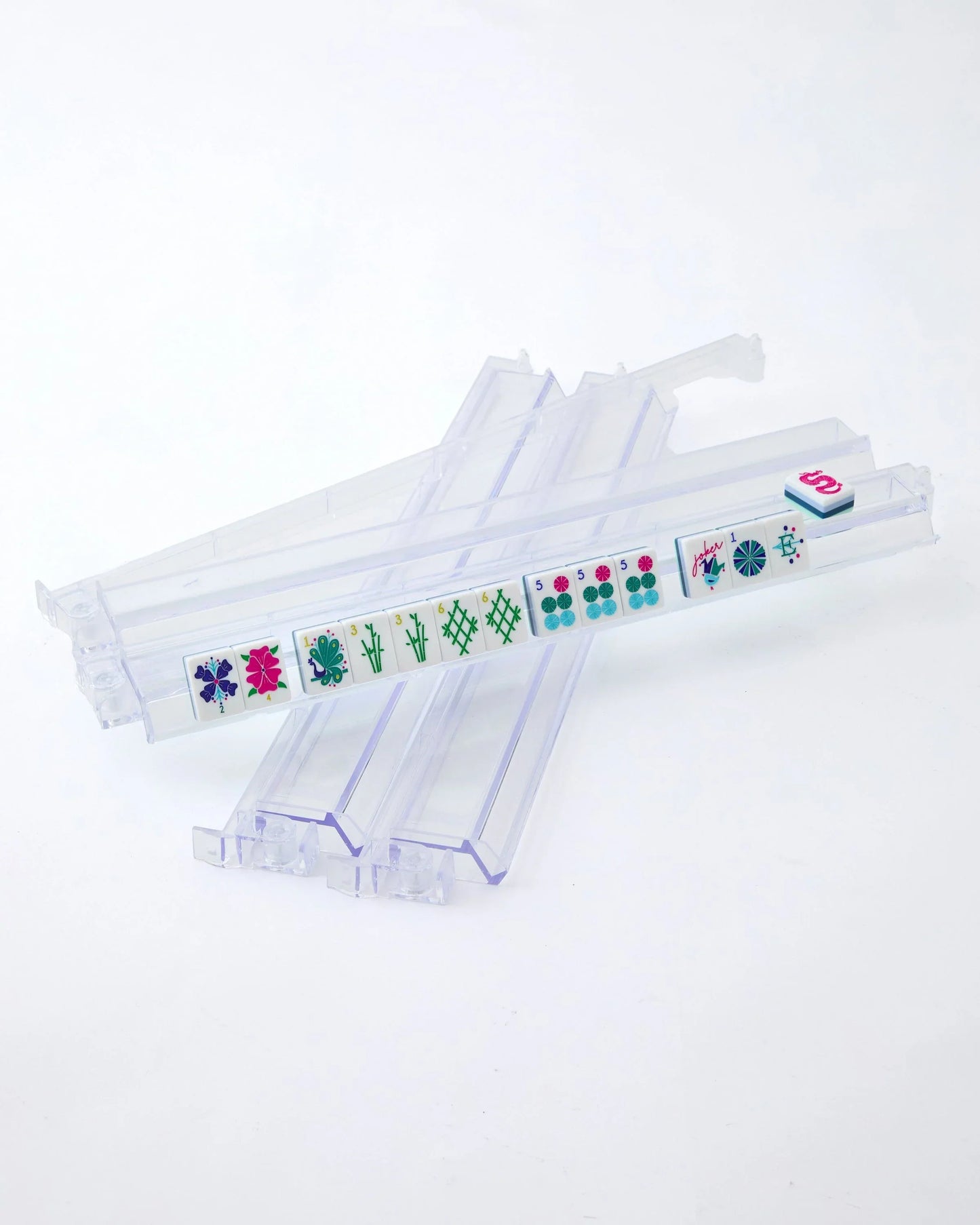 CLEAR RACK & PUSHER SET OF 4