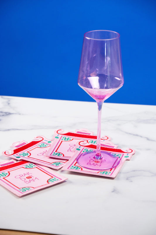 PAGODA : Embroidered Cocktail Napkins