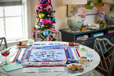 DECK THE HALLS : Mahjong Mat