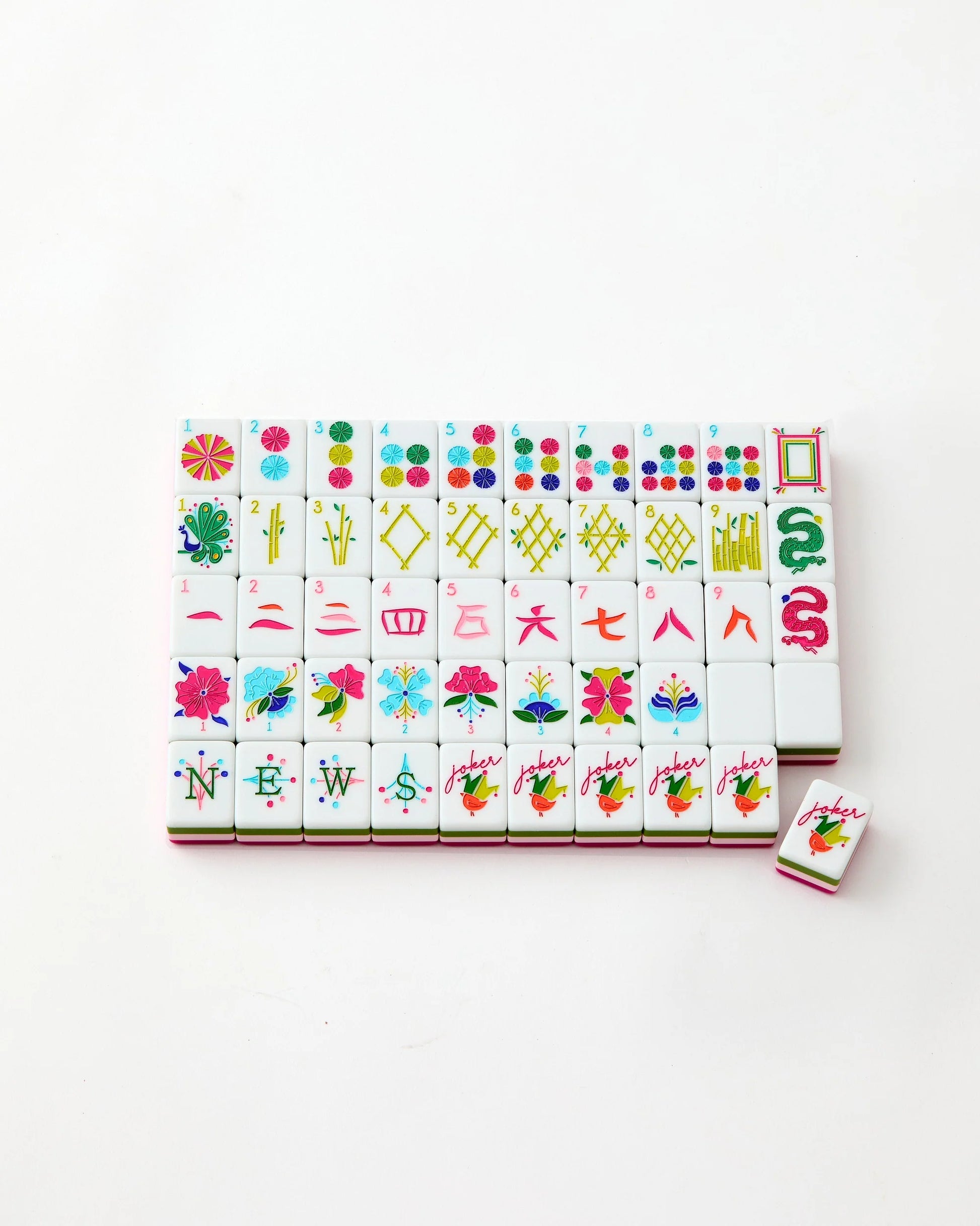 Oh My Mahjong Dandy tile set face design 