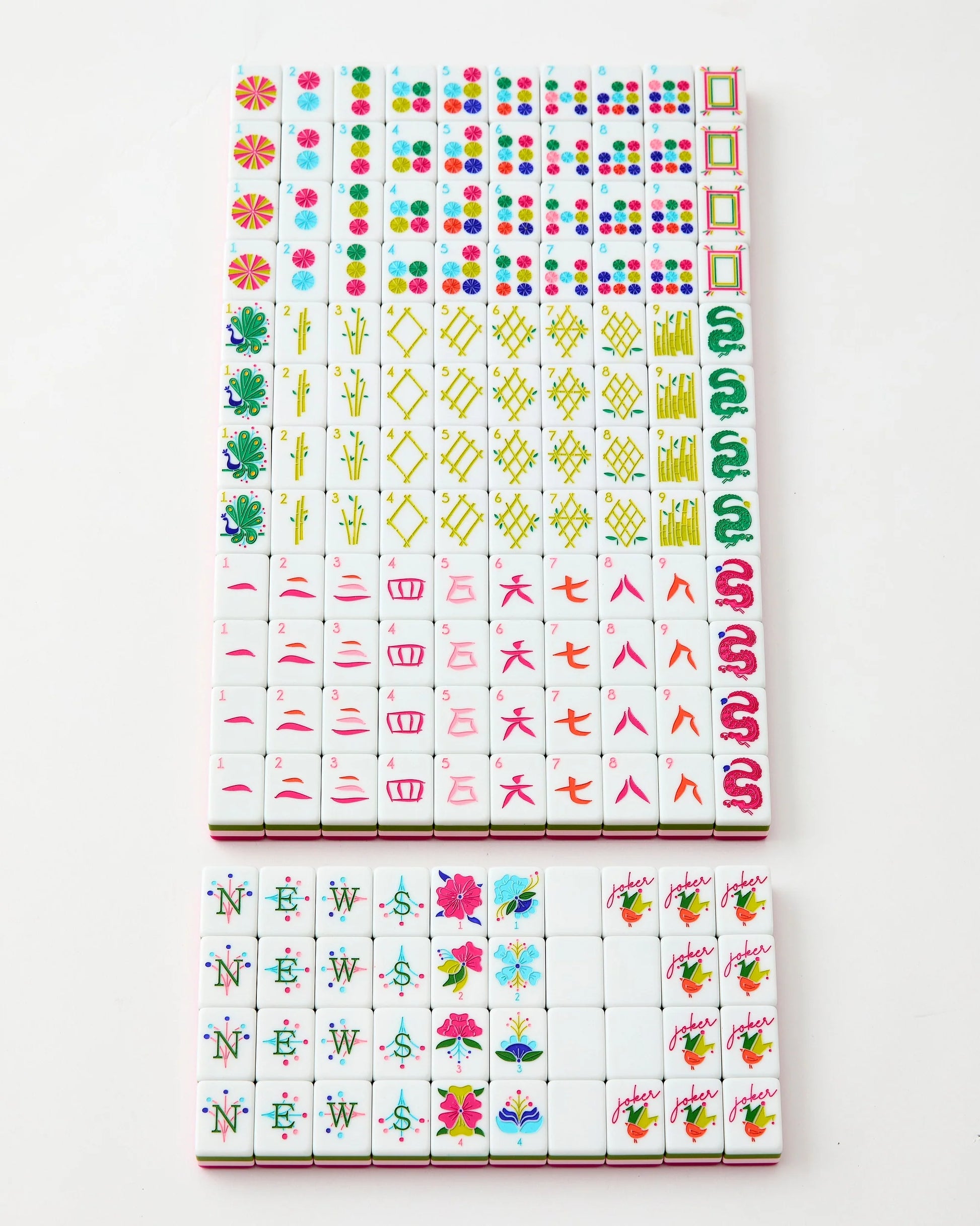 Oh My Mahjong Dandy tile set whole collection face design