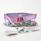 Oh My Mahjong La Fete tile set  in lilac zippered pouch