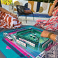 Oh My Mahjong shangri la  tile set face design side layers player face design collection players poolside on mat