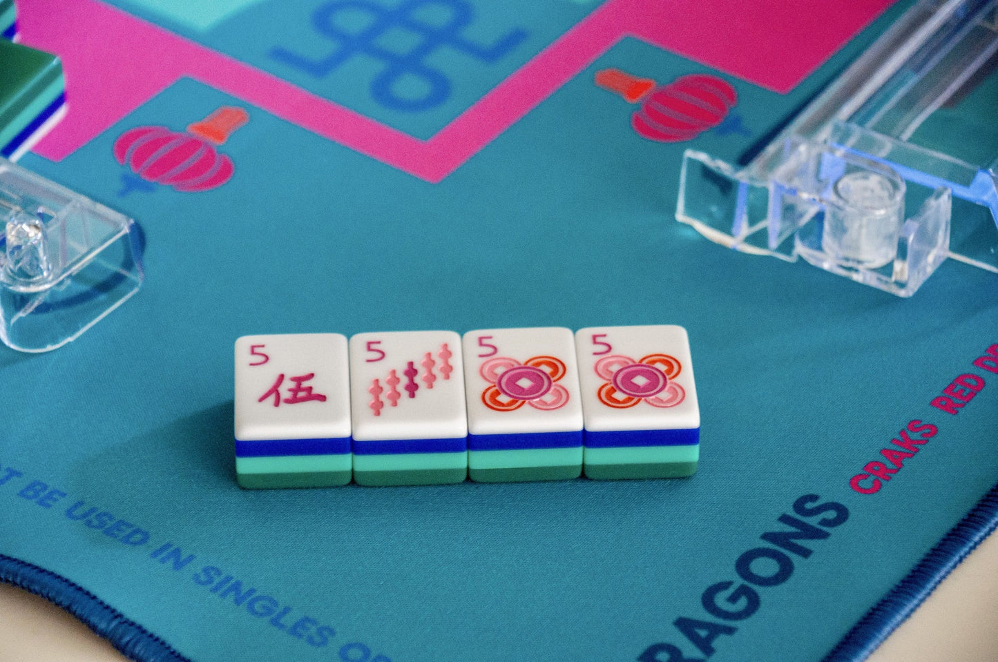 Oh My Mahjong shangri la  tile set face design side layers player face design collection poolside on mat richii