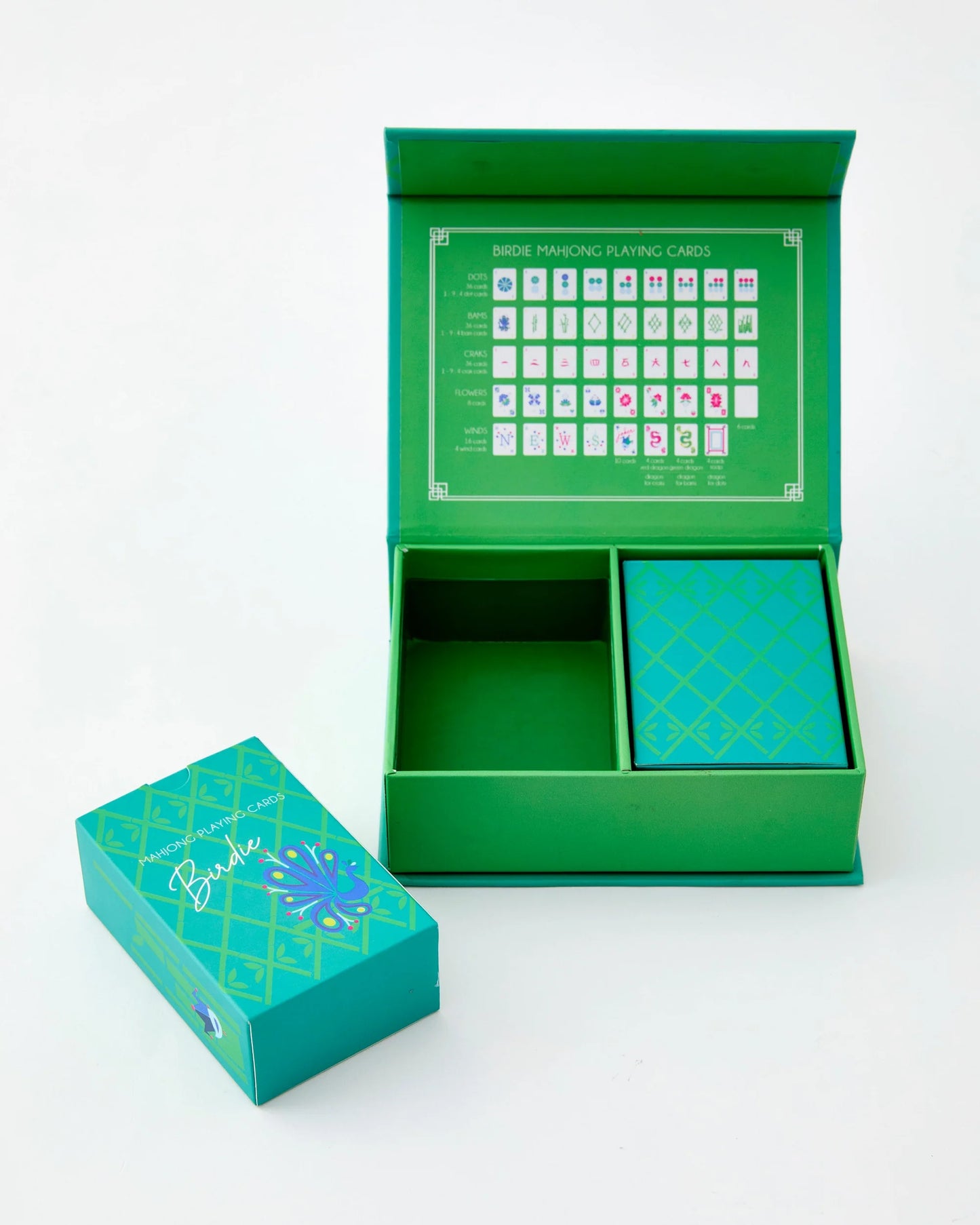 birdie mahjong playing cards by oh my mahjong deck out