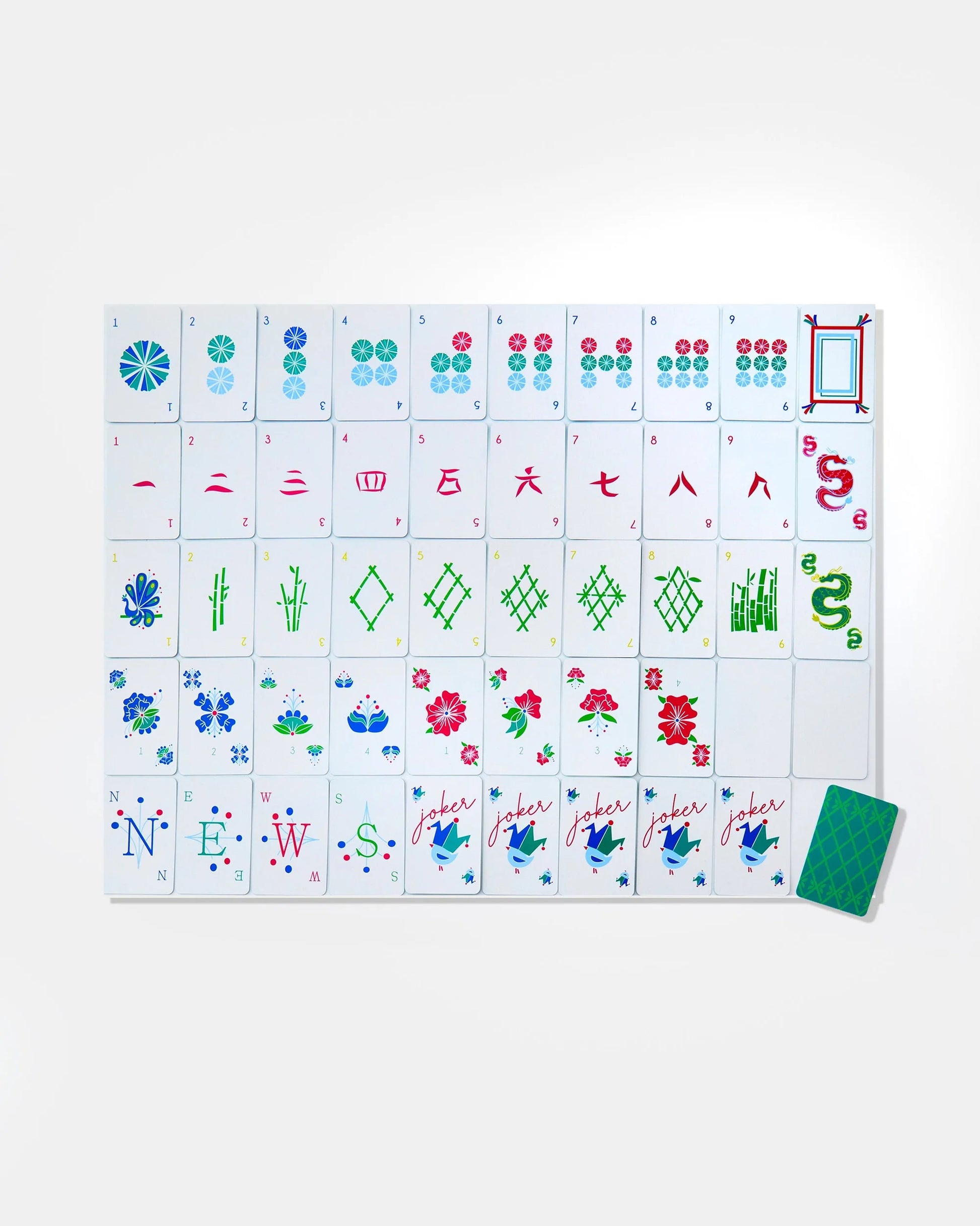 birdie mahjong playing cards by oh my mahjong face cards