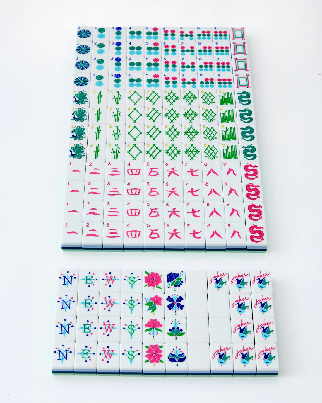 birdie oh my mahjong tile set modern tiles