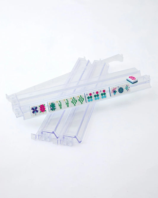 CLEAR RACK & PUSHER SET OF 4