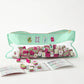 Dandy mahjong tile set by oh my mahjong in zippered pouch