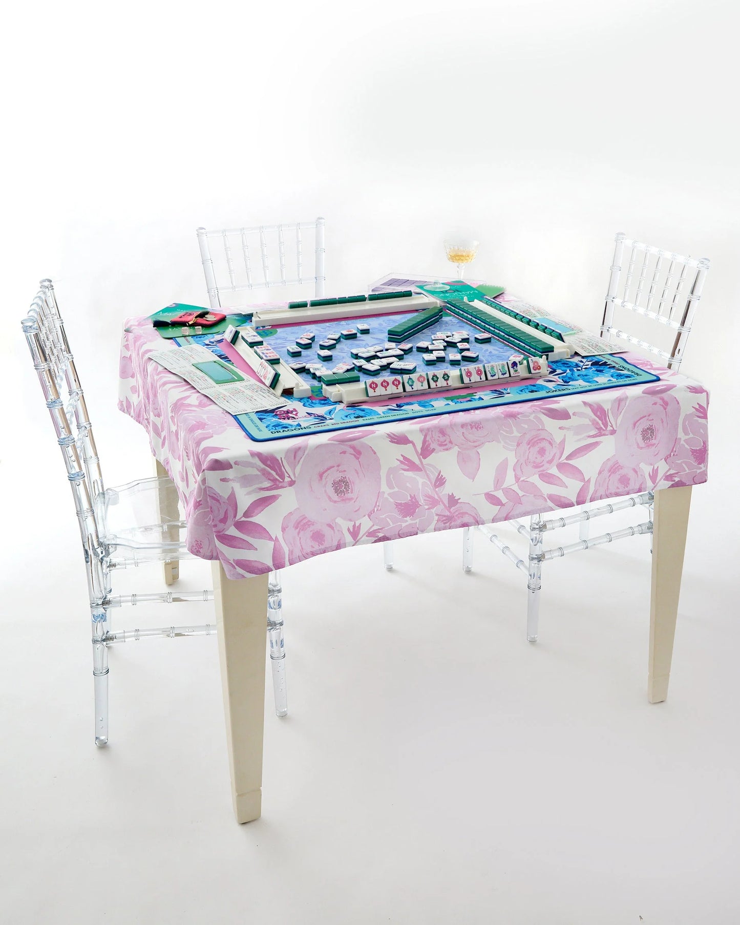 LAVENDER LUX MAHJONG TABLECLOTH