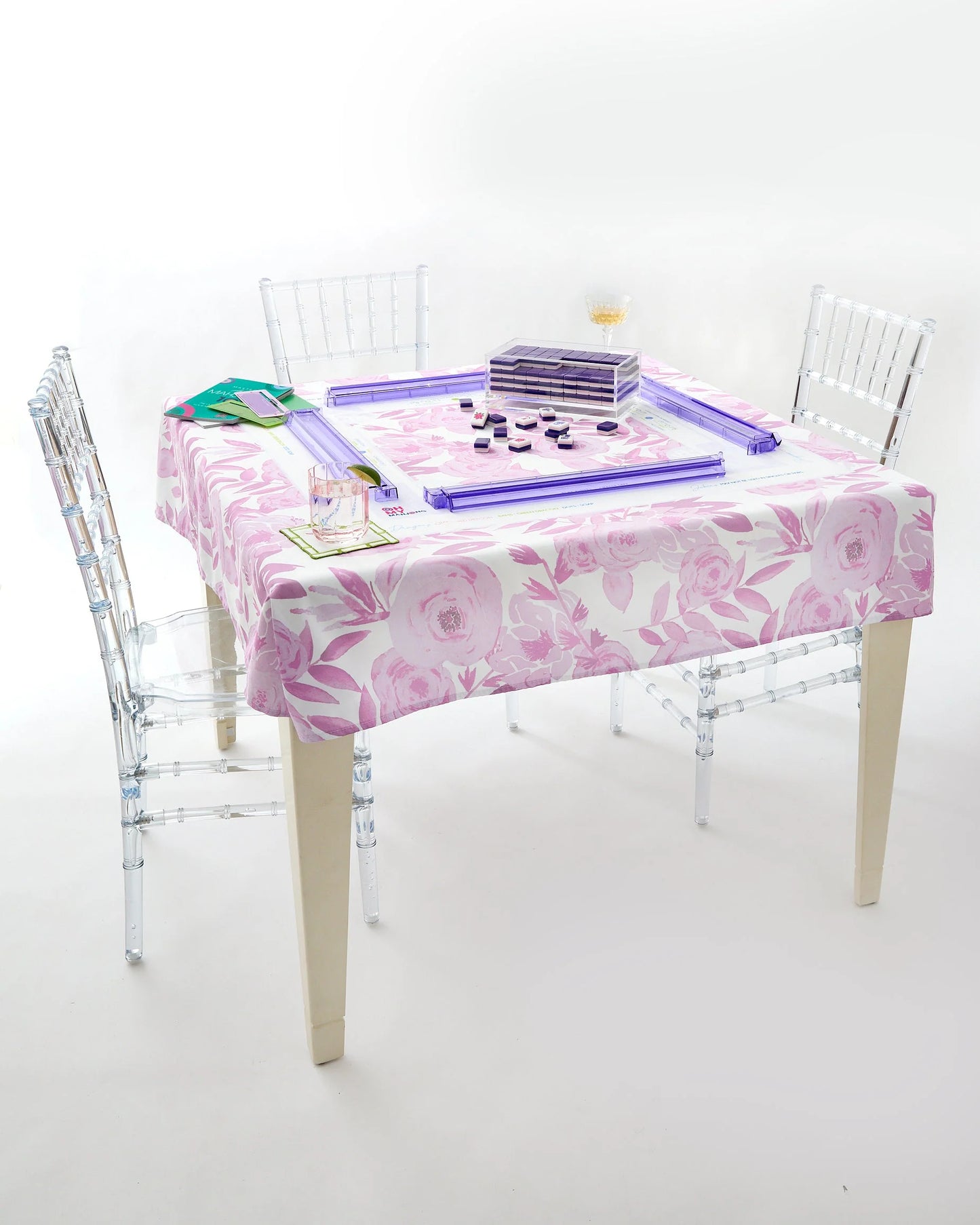 LAVENDER LUX MAHJONG TABLECLOTH