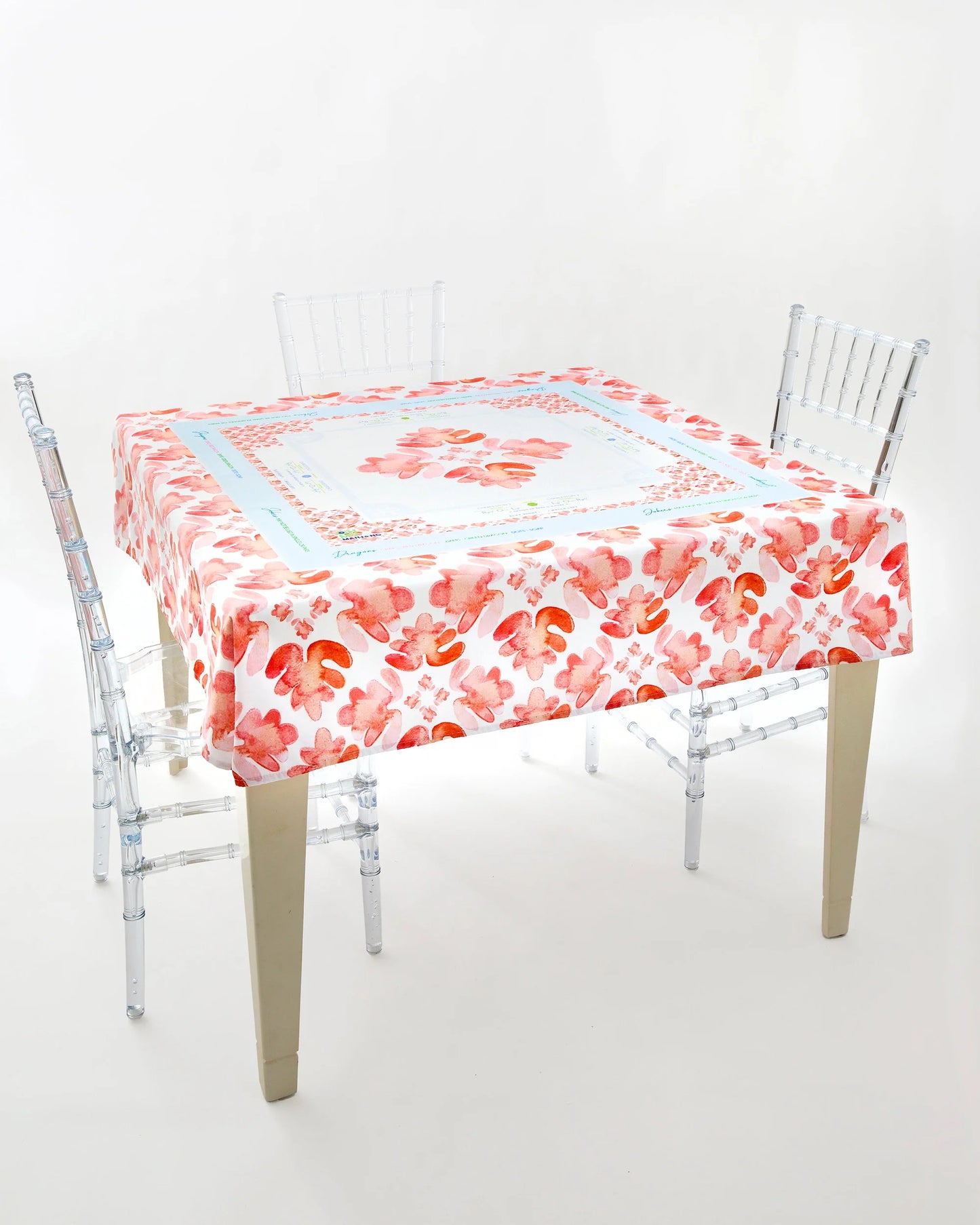 POP OF POPPY MAHJONG TABLECLOTH