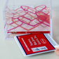 NEON PINK HEARTS : Mahjong Storage Box